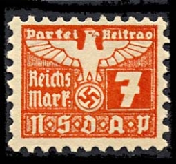 Nazi Party Dues "NSDAP"  7RM